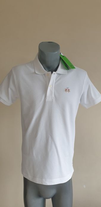 La Martina Pique Cotton Slim Fit  Mens  M НОВО ОРИГИНАЛ Мъжка Тениска