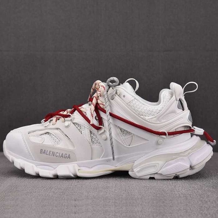 Balenciaga Track Sneaker "White/Red Laces"