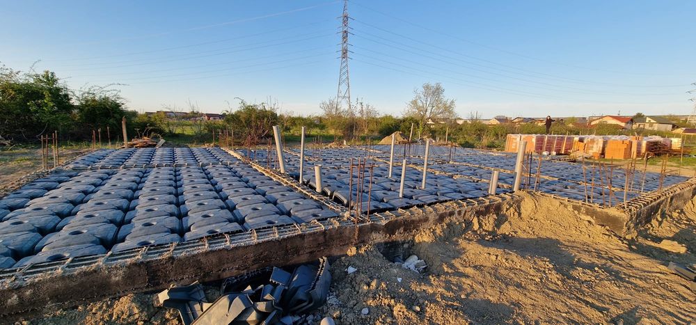 Sistem modular cofraje pentru pardoseli aerate iglu igloo