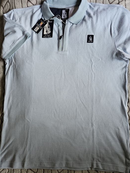 Нова ( с етикет) мъжка поло блуза Marina Militare,  в светло син цвят