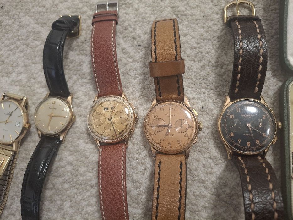 Chronographe suisse,pronto,certina toate de aur