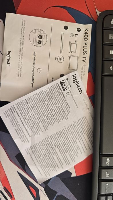 Безжична клавиатура Logitech K400 Plus без донгъл