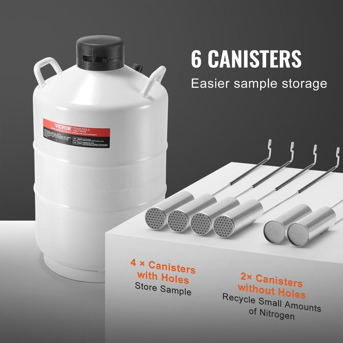 Rezervor Azot Lichid 20L Cu 6 Canistre Dewar