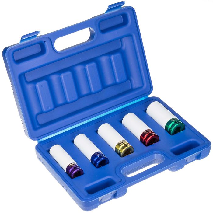 Комплект дълги ударни вложки за алуминиеви джанти 1/2″ 15–22мм STIX