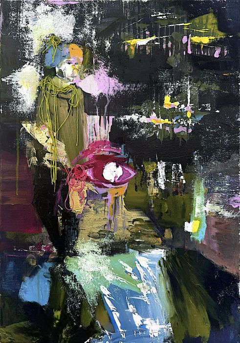 Tablou abstract contemporan