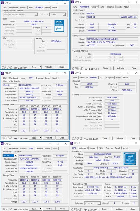 PC Fujitsu Esprimo P757 / E90+ MI6W – Pentium, 8GB RAM