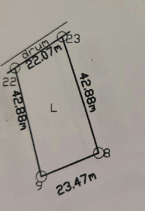 Două parcele teren 1000mp/975mp în Tăuții-Măgherăuș strada 6