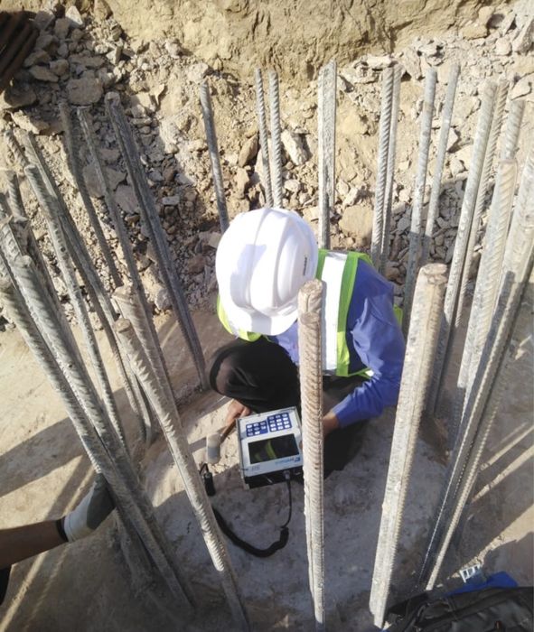 Проверка Свай на сплошность. Pile integrity test