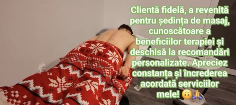 Masaj Terapeutic • Relaxare• Anticelulitic