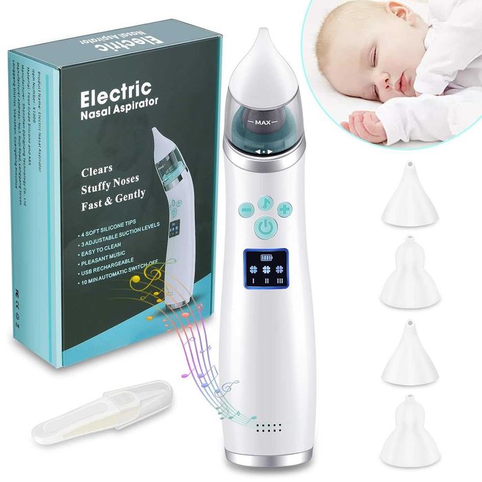 Бебешки аспиратор за нос с мелодии Uwelliky Baby Nasal Aspirator