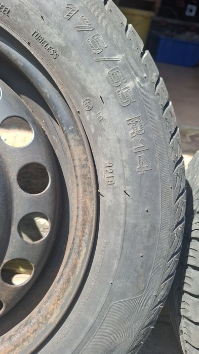 Roti complete cu anvelope 175 65 14.  Opel Corsa