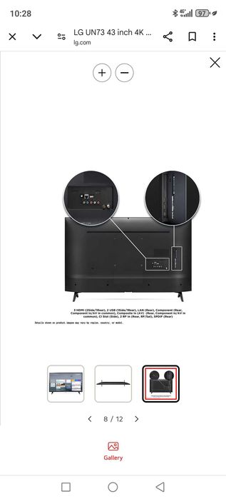 LG 43un73 led televizor