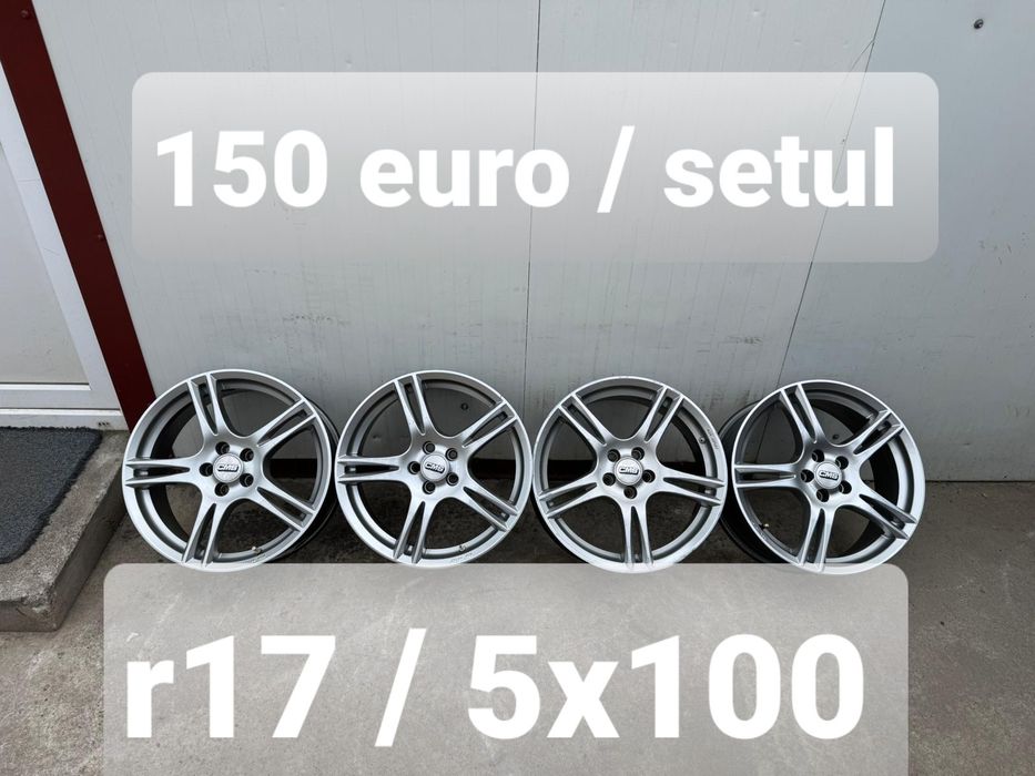 Set jante din aluminiu r17 / Vw Audi Skoda Seat MG / 5x100 / ET 38