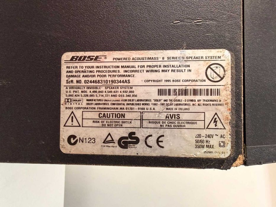 Subwoofer Bose Solid 8 Series II Bass activ dual stereo