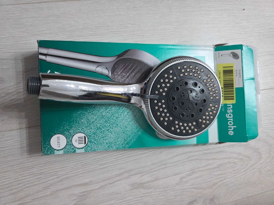 Pară de duș Hansgrohe Rainfinity, 3 jeturi, EcoSmart+, crom 26862000