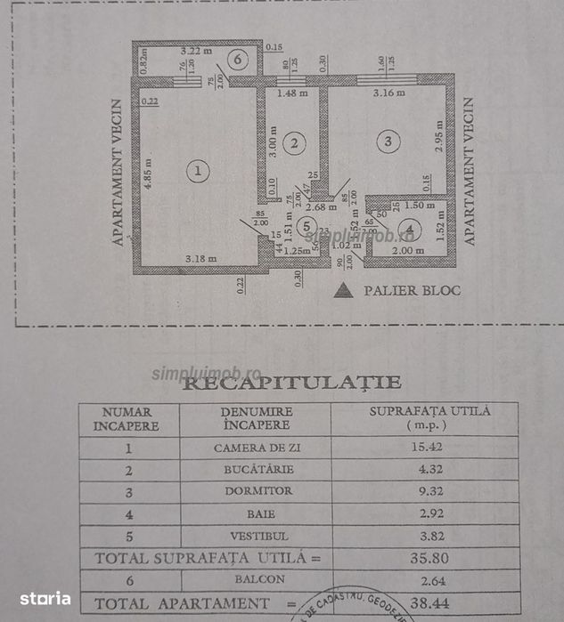2 camere decomandat Brancoveanu - Huedin Sector 4 - View 5