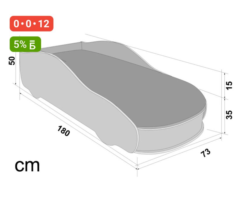 Кровать машина детская