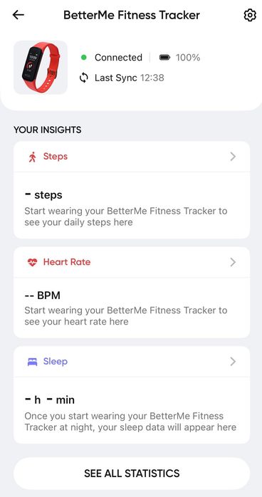 НОВО BetterMe Fitness Tracker – смарт гривна, в оригиналната кутия