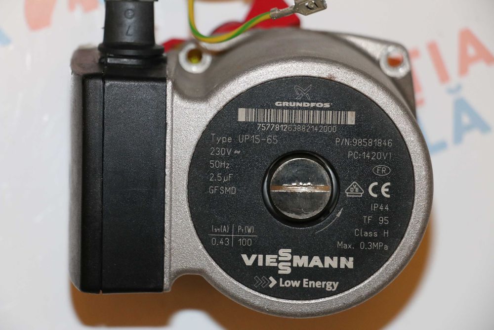 Pompa Grundfos Viessmann UP 15-65 Low Energy centrala Viessmann