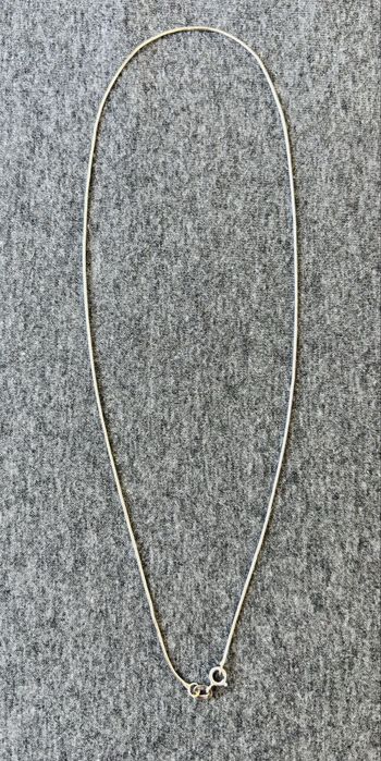 Lant aur alb 18 K/ 750, fara pandantiv