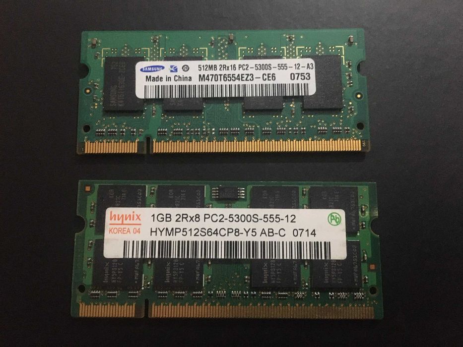 Memorie ram laptop 1gb ddr2 si 512mb