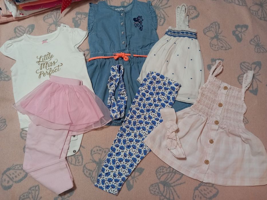 Дънки комплект рокля блуза  H&M, Lupilu George Waikiki Benetton