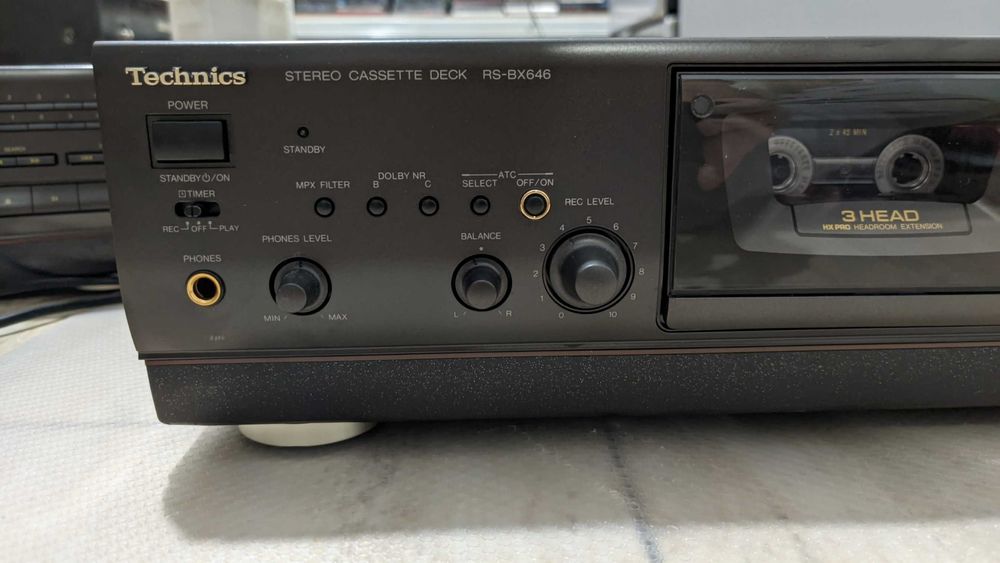 Deck Technics RS-BX646 3 capete, bias reglabil, perfect functional, sau Deck Technics RS-BX501 Autorevers, cu test video!