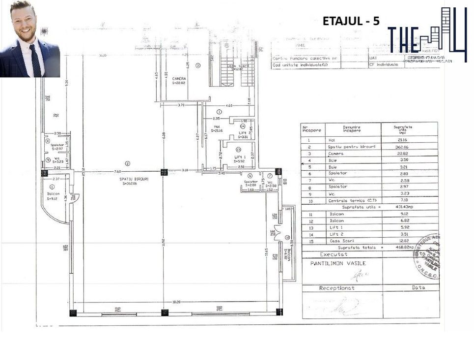 *Clădire comercială S+P+5 etaje *Otopeni *3.473 mp *DN 1