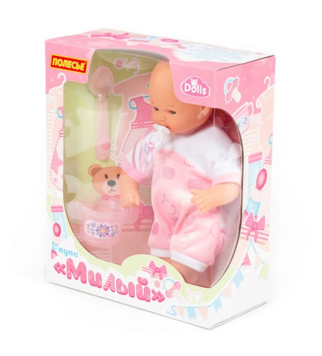 Пупс с набором для кормления. Кукла.