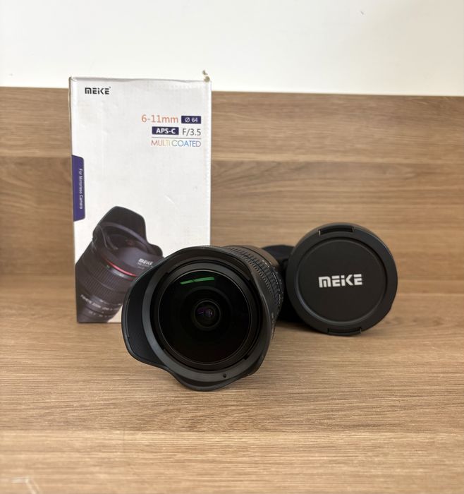 Obiectiv Meike 6-11mm F/3.5, Fish Eye, APS-C, Montura M4/3, - Nou!