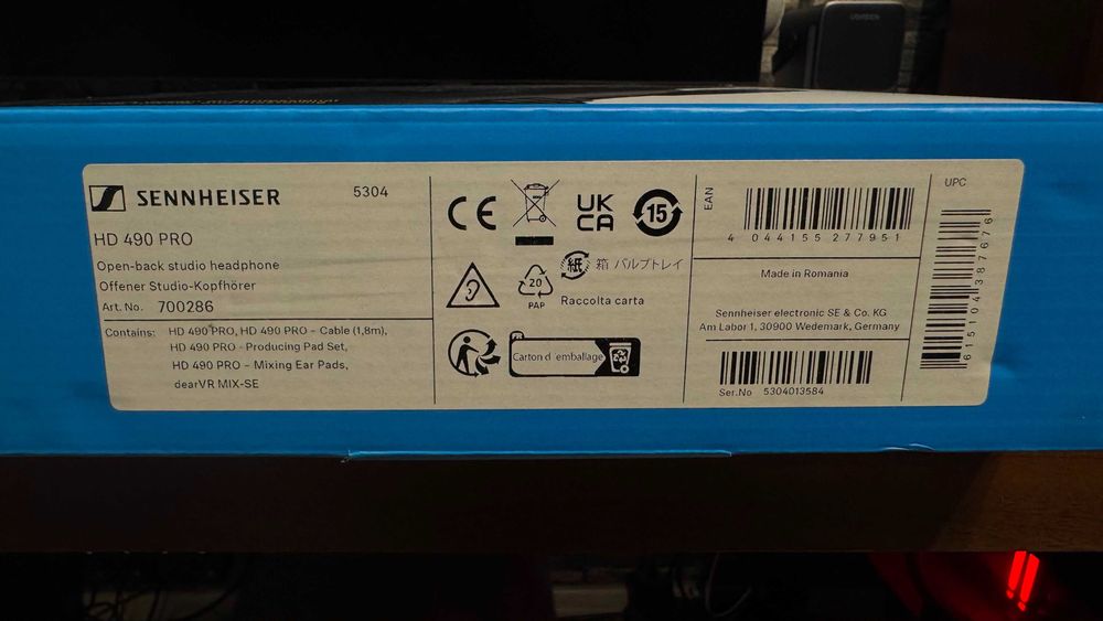 Casti Studio Sennheiser HD-490 PRO 10/10 Garantie