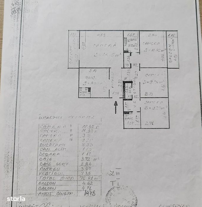 PROPRIETAR Vand Apartament 4 camere în Dambu Rotund