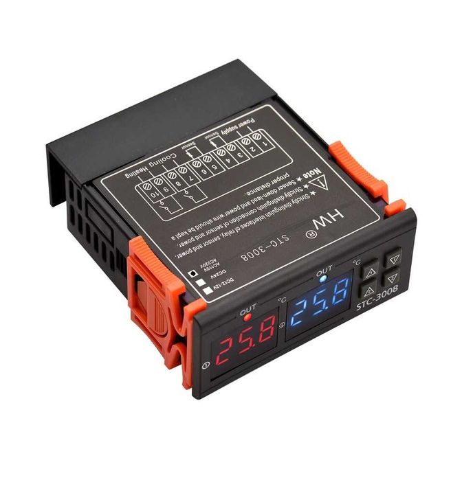 STC-3008-220V Температурен контролер, термостат с 2 сензора 10A 220v