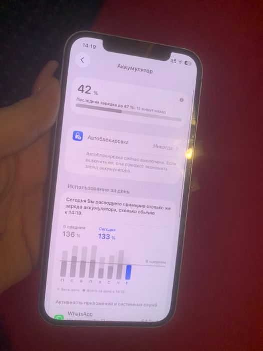 iPhone 12,Бари родной еш жери ауыспаган.