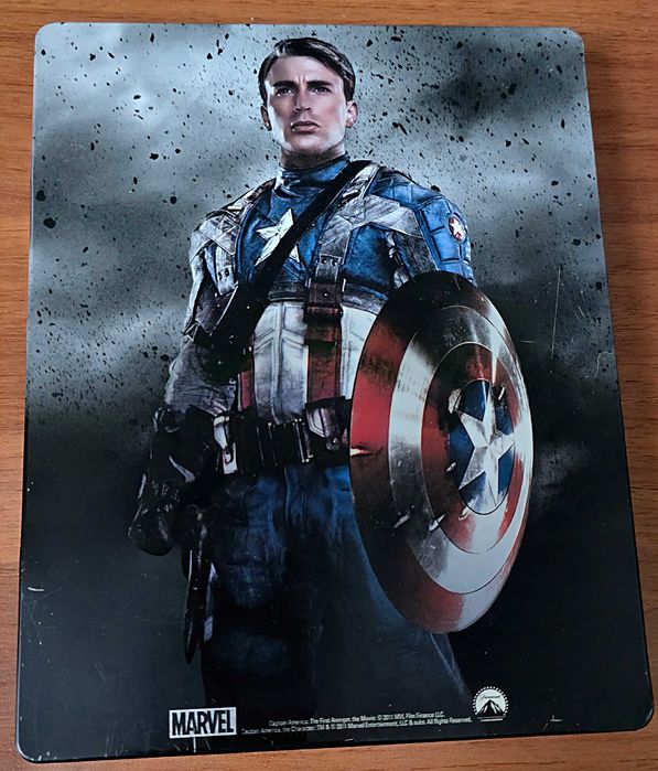 Vand steelbook Captain America - First Avengers, bluray 3D+2D, nerulat