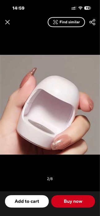 4 евро нова мини 6W LED UV лампа за гел лак