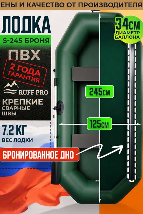 Надувная лодка Ruff PRO 245