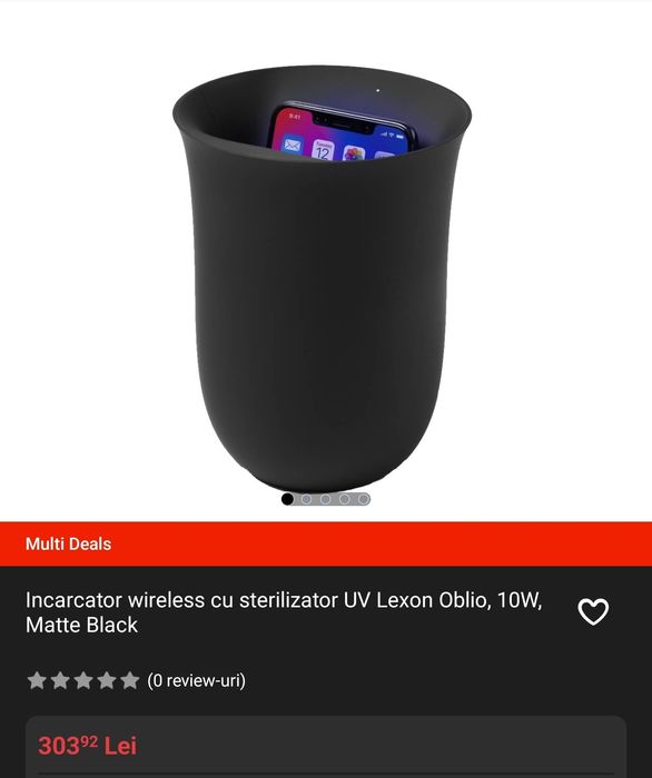 Încărcător wireless Lexon, Oblio LH59