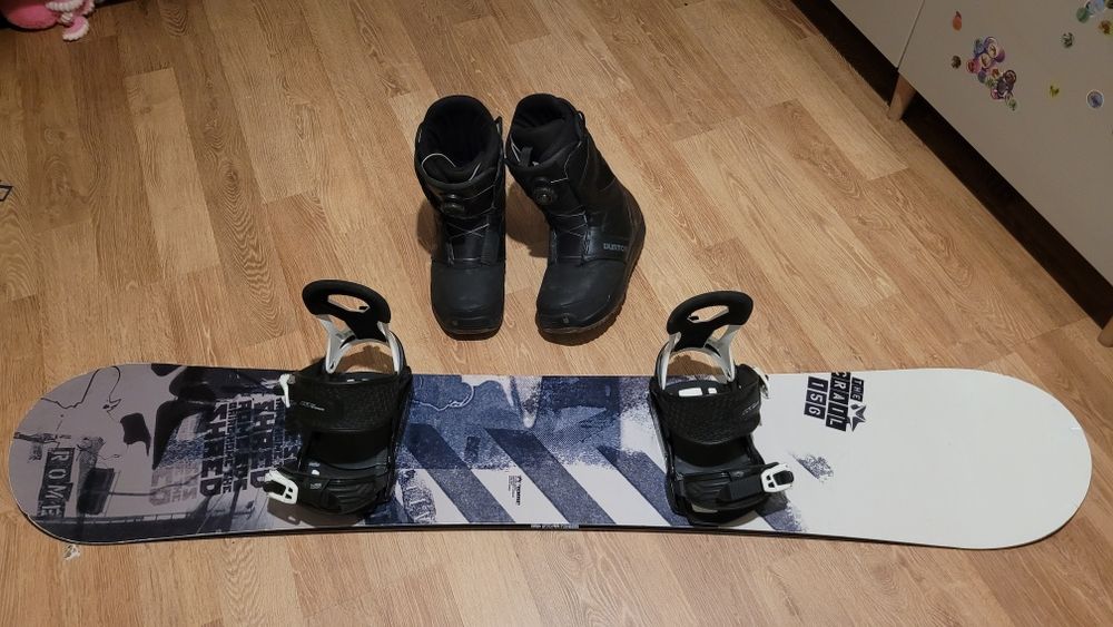 Placa snowboard ROME SDS 156 + legaturi HT + boots Burton BOA 42