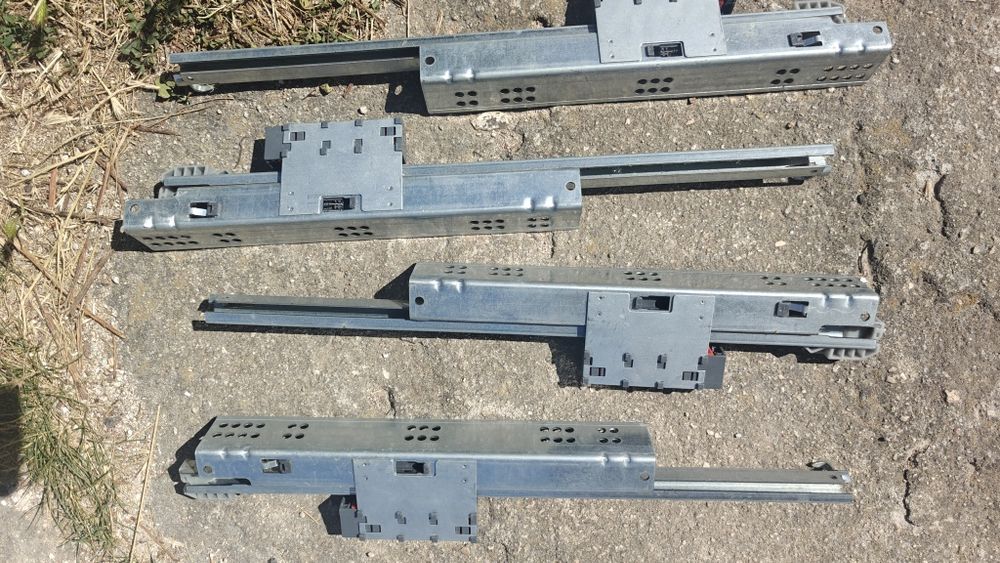 Скрити водачи за чекмедже Samet Smart Slide, частично изтегляне (Single Extension), Push to Open, 30kg.