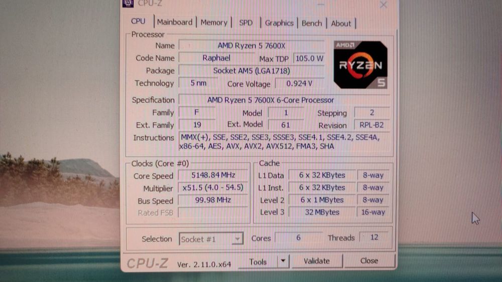 Procesor AMD Ryzen 7600X