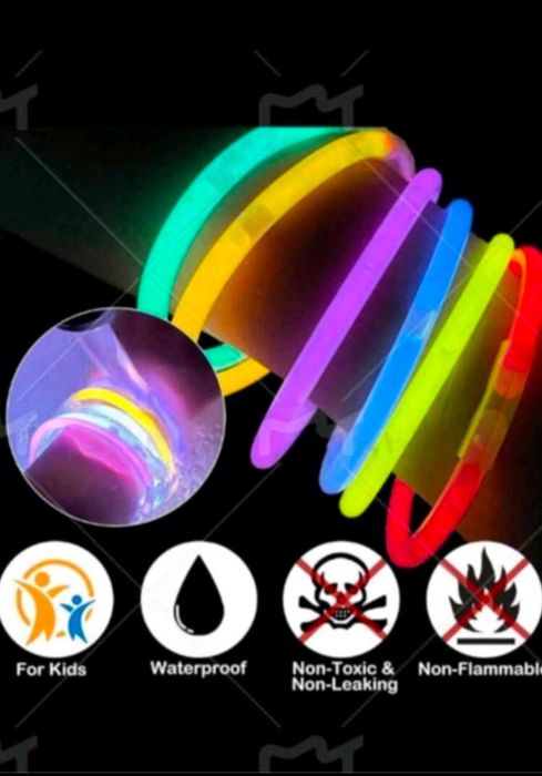 Brățari luminoase petrecere, glow sticks