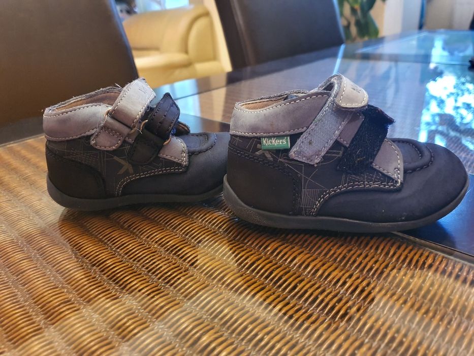 Ghete piele Kickers si Lupilu marimea 21