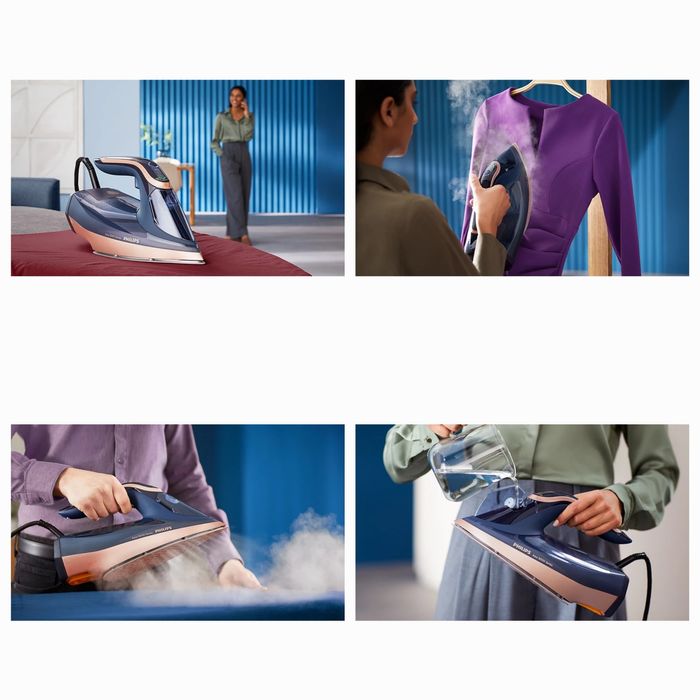 Парна ютия Philips Azur Series 8000 DST8050/20, 3000 W, 260 g пара