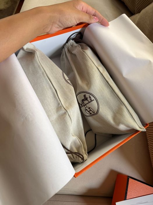 Papuci hermes piele naturala dama