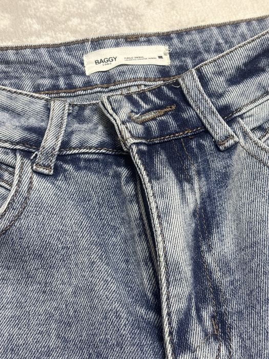 Baggy jeans голубого цвета