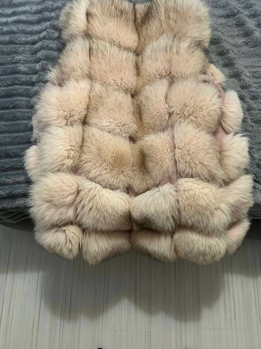 Елек с естествен косъм лисица