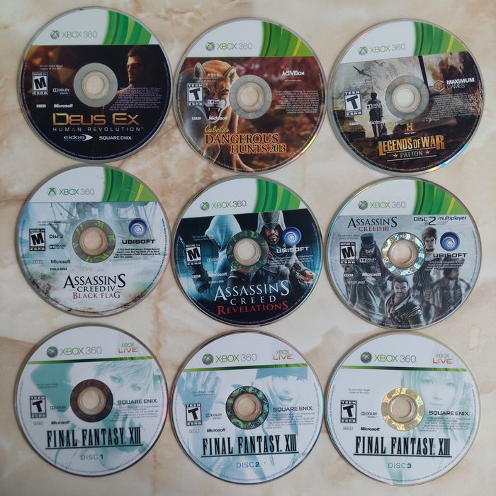[Xbox360] Vând 68 discuri cu jocuri originale pentru Xbox 360 //poze reale