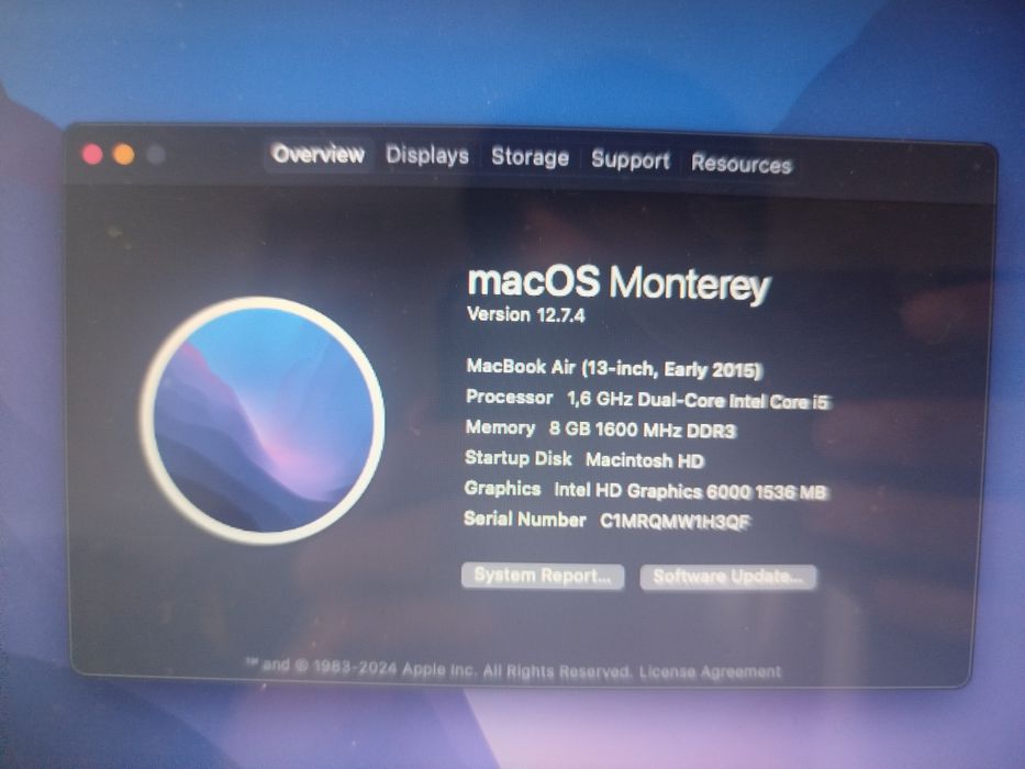 MacBook air 256gb
