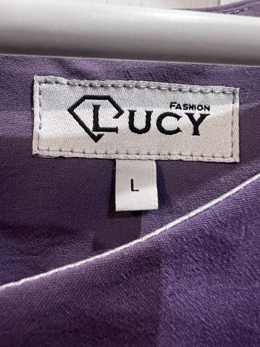 Официални бежова и лилава рокля Arogans и Lucy – къси , размер L